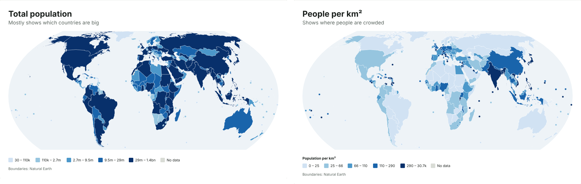 What is a choropleth map, and when does it mislead?